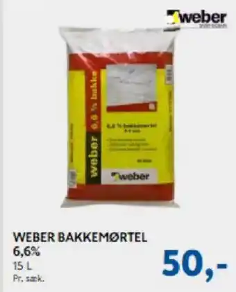 Davidsen Weber bakkemørtel 6,6% tilbud