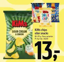 Føtex KiMs chips eller snacks tilbud