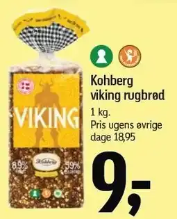 Føtex Kohberg viking rugbrød tilbud