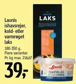 Føtex Launis ishavsrejer, kold- eller varmrøget laks tilbud