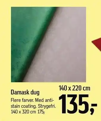 Føtex Damask dug tilbud