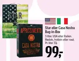 Føtex Star eller Casa Nostra Bag-in-Box tilbud