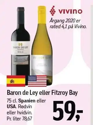 Føtex Baron de Ley eller Fitzroy Bay tilbud