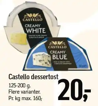 Føtex Castello dessertost tilbud