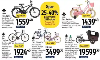 Føtex Spar 25-40% på udvalgte 2025 cykler tilbud