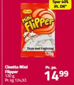 Fleggaard Cloetta Mini Flipper tilbud