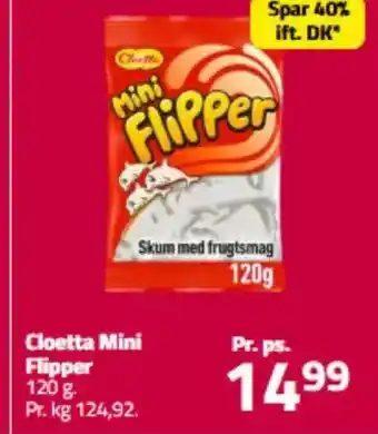 Fleggaard Cloetta Mini Flipper tilbud