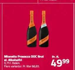 Fleggaard Mionetto Prosecco DOC Brut el. Alkoholfri tilbud