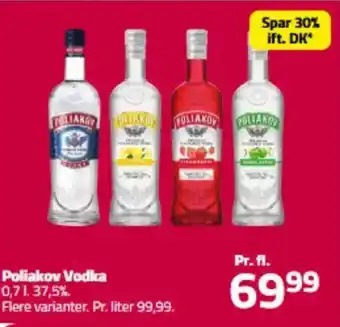 Fleggaard Poliakov Vodka tilbud