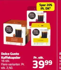 Fleggaard Dolce Gusto Kaffekapsler tilbud