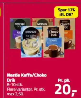 Fleggaard Nestle Kaffe/Choko tilbud