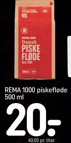 REMA 1000 REMA 10000 piskefløde tilbud