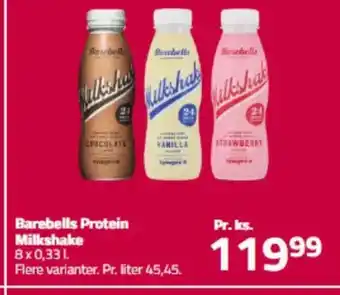 Fleggaard Barebells protein milkshake tilbud