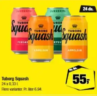 Calle Tuborg Squash tilbud