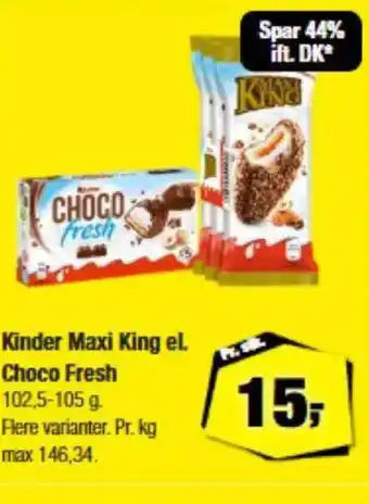 Calle Kinder Maxi King el. tilbud