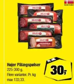 Calle Højer Pålægspølser tilbud