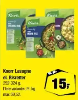 Calle Knorr Lasagne el. Risretter tilbud