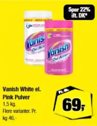 Calle Vanish White el. Pink Pulver tilbud