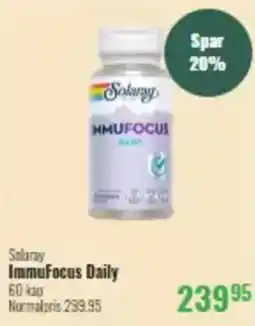 Helsam Solaray ImmuFocus Daily 60 kap tilbud