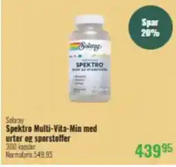 Helsam Sekaray Spektro Multi-Vita-Min med tilbud