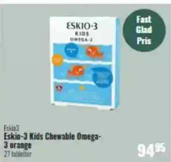 Helsam Eskio-3 Kids Chewable Omega- 3 orange tilbud