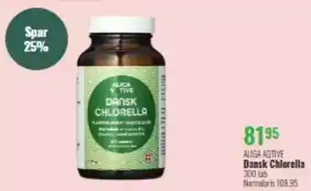 Helsam ALIGA ACTIVE Dansk Chlorella 300 tab tilbud