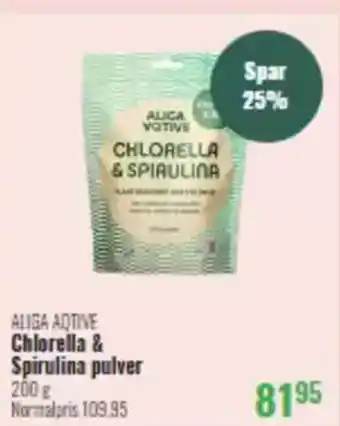 Helsam ALIGA AQTIVE Chlorella & Spirulina pulver tilbud