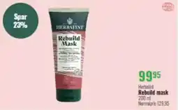 Helsam Herbatint Rebuild mask 200 ml tilbud