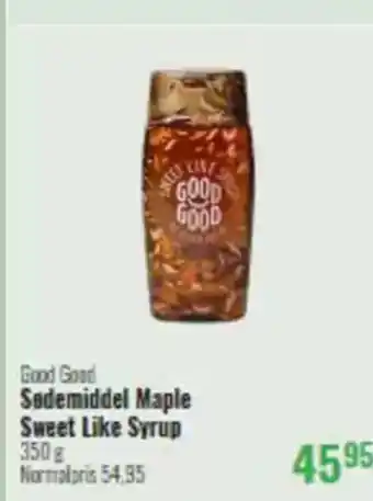 Helsam Good Good Sødemiddel Maple Sweet Like Syrup tilbud