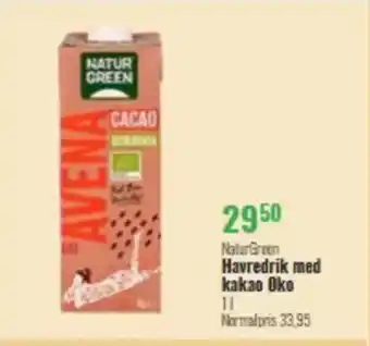 Helsam NaturGreen Havredrik med kakao Oko tilbud