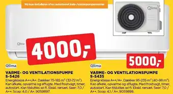 jem & fix VARME- OG VENTILATIONSPUMPE S-5426 ELLER VARME- OG VENTILATIONSPUMPE S-5435 tilbud