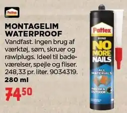 jem & fix MONTAGELIM WATERPROOF tilbud