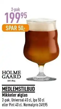 Imerco Mikkeler ølglas tilbud