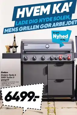 Bilka Enders Hyde 6 SIKR Turbo 11 gasgrill tilbud