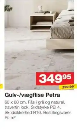 Bauhaus Gulv-/vægflise Petra tilbud