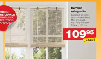 Bauhaus Bambus rullegardin tilbud