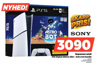 Power PS5 Digital Edition Slim - Astro bot bundle tilbud