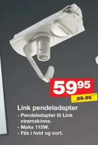 Bauhaus Link pendeladapter tilbud