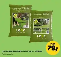 XL-BYG LEAF UNIVERSALGODNING ELLER KALK+GODNING Flere varianter tilbud