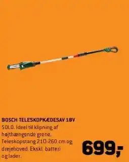 XL-BYG Bosch teleskopkædesav 18v tilbud