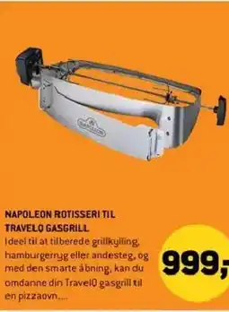 XL-BYG Napoleon rotisseri til travelo gasgrill tilbud