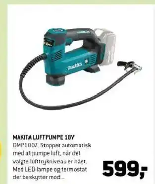 XL-BYG Makita luftpumpe 18y tilbud