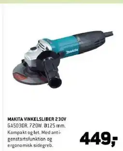 XL-BYG MAKITA VINKELSLIBER 230V tilbud