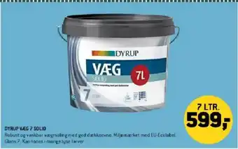 XL-BYG Dyrup væg 7 solid tilbud