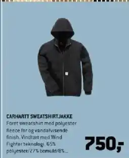 XL-BYG CARHARTT SWEATSHIRTJAKKE tilbud