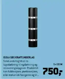 XL-BYG Isola sbs kraftunderlag tilbud
