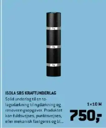 XL-BYG Isola sbs kraftunderlag tilbud