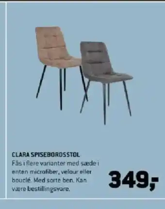 XL-BYG Clara spisebordsstol tilbud