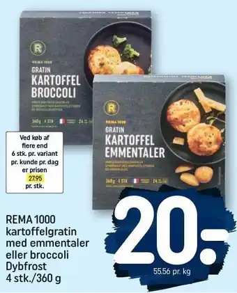 REMA 1000 REMA 1000 kartoffelgratin 360 g tilbud