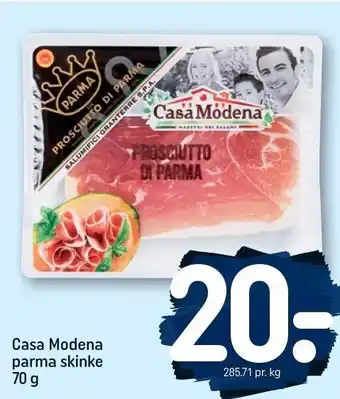 REMA 1000 Casa Modena parma skinke 70 g tilbud